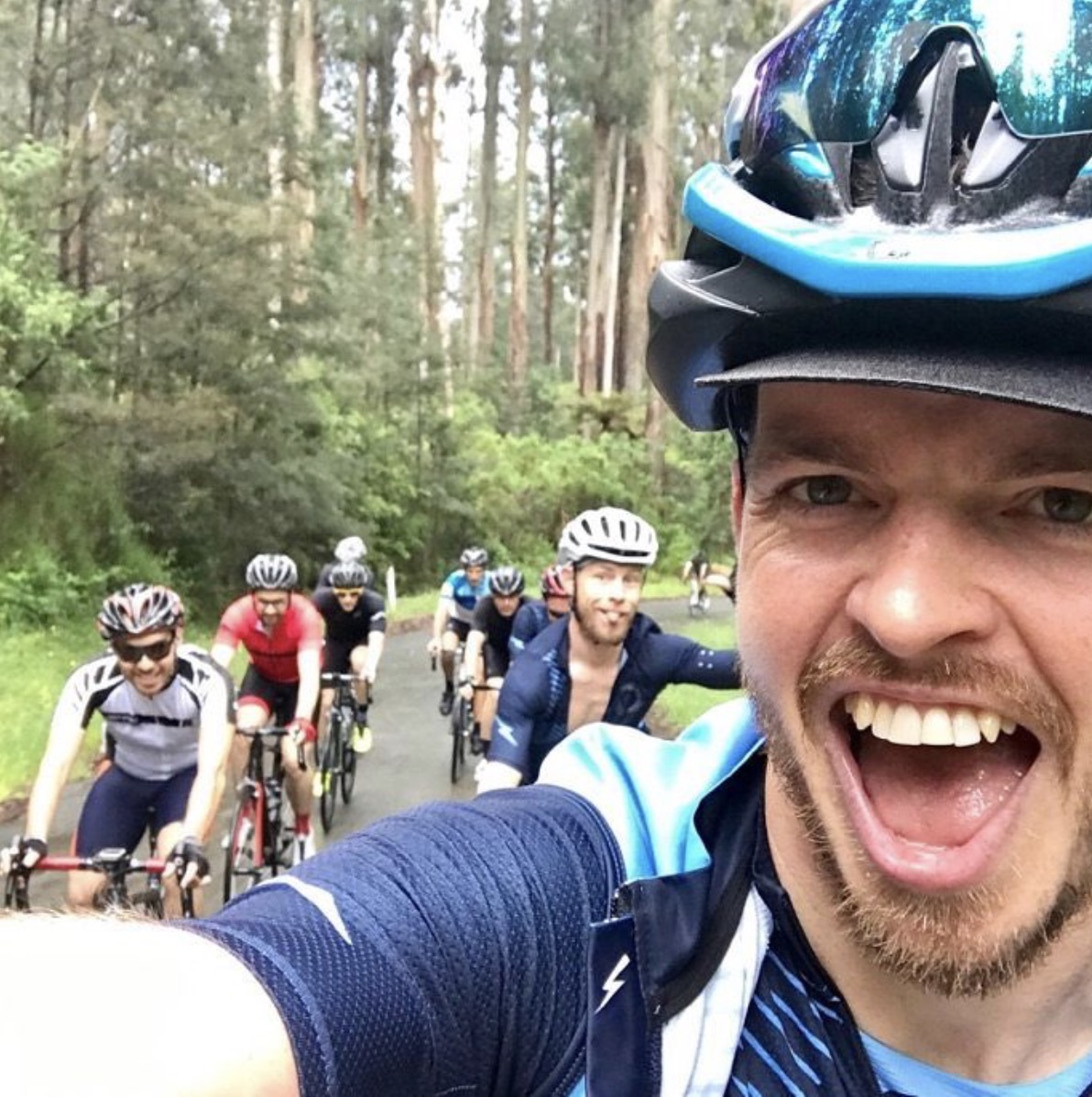 Excited CYC riders