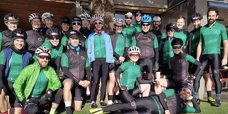 CYC riders group photo at Amys Gran Fondo