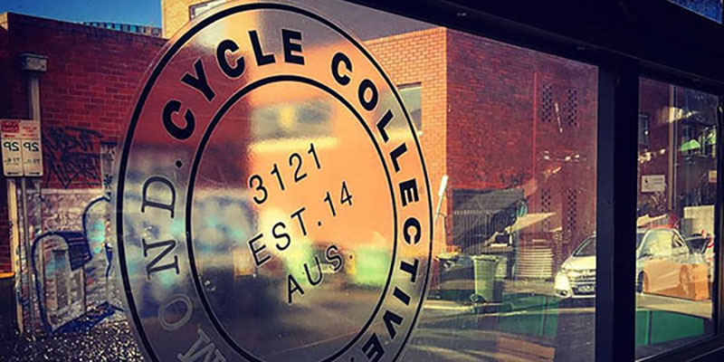 Cycle Collective sign with reflections