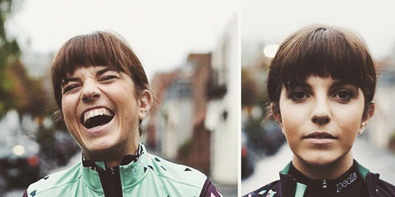 Kate Perry laughing and also getting serious